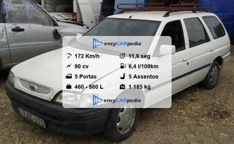 escort ficha técnica|Ford Escort VI 1.8 TD 90 Ficha Tecnica